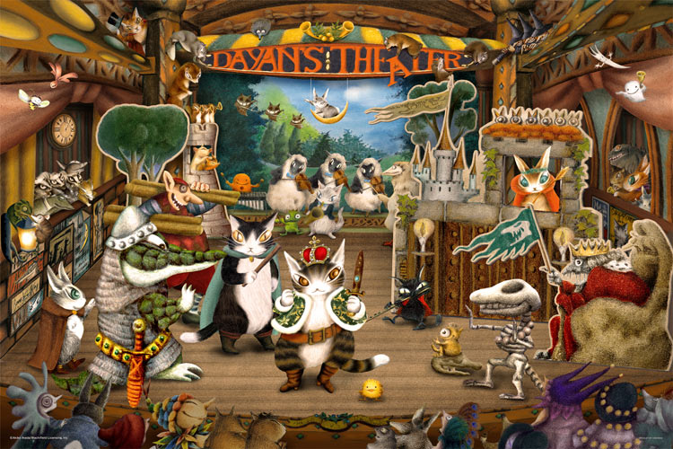 わちふぃーるど ダヤン ジグソーパズル 2014ピース 鏡の中のおかしな