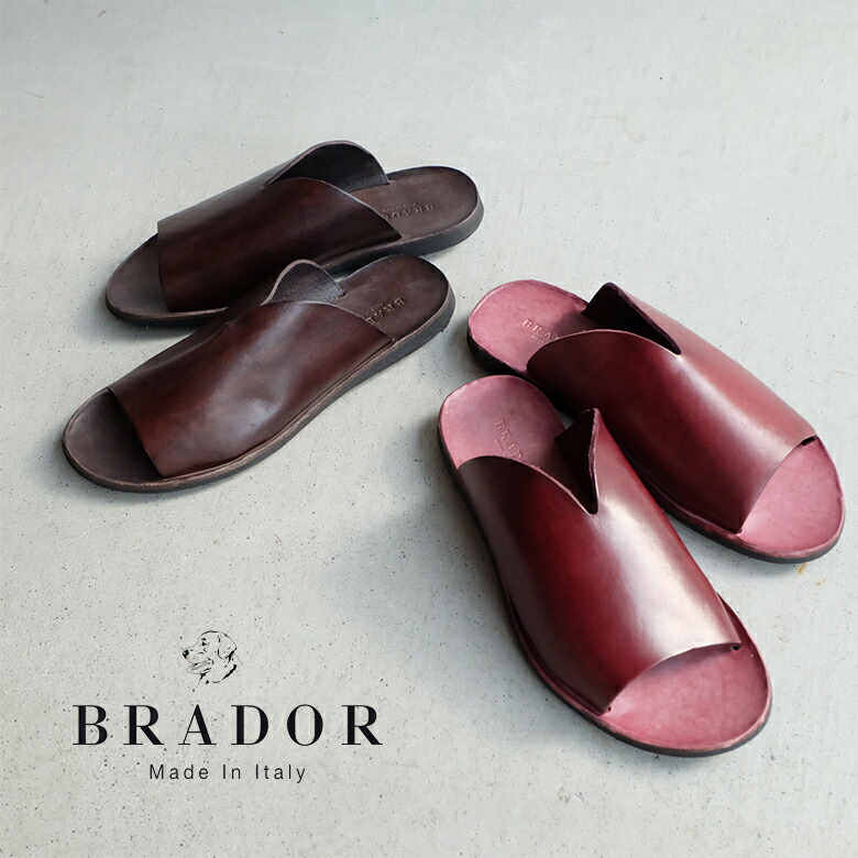 楽天市場】BRADOR ブラドール サンダル レディース フラット レザー
