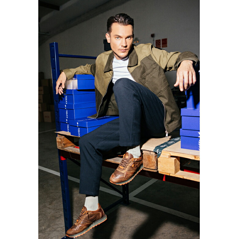 楽天市場】本革 レザースニーカー CETTI セッティ スペイン製 メンズ