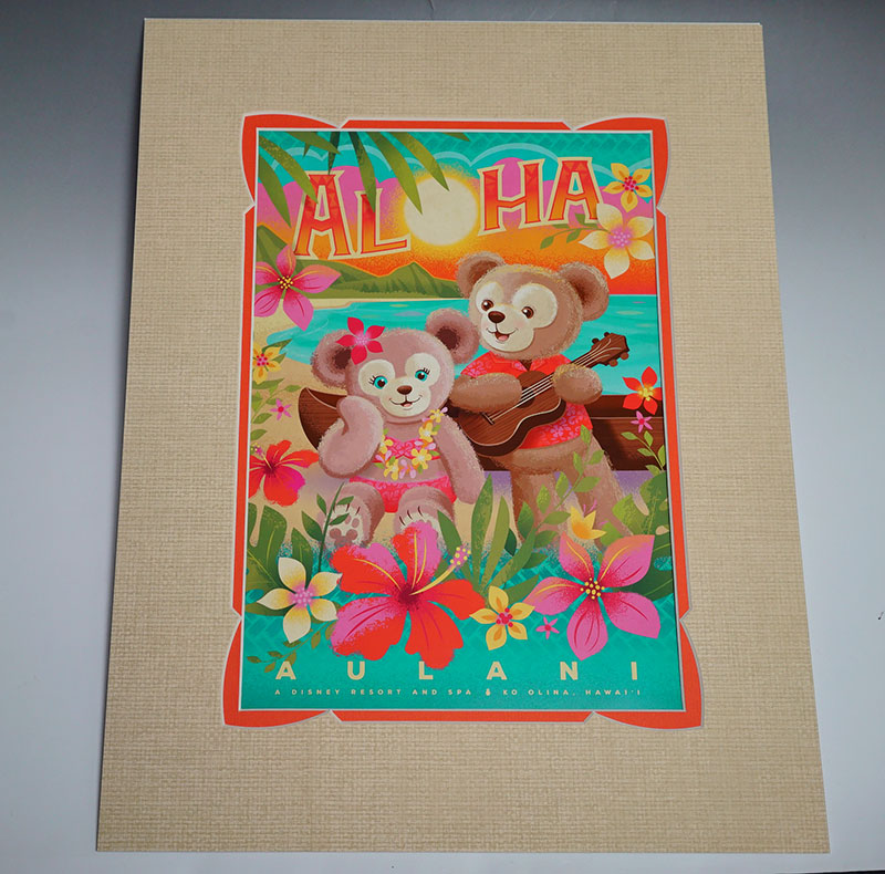 楽天市場】ディズニー アートピクチャー プリント アウラニ ダッフィー