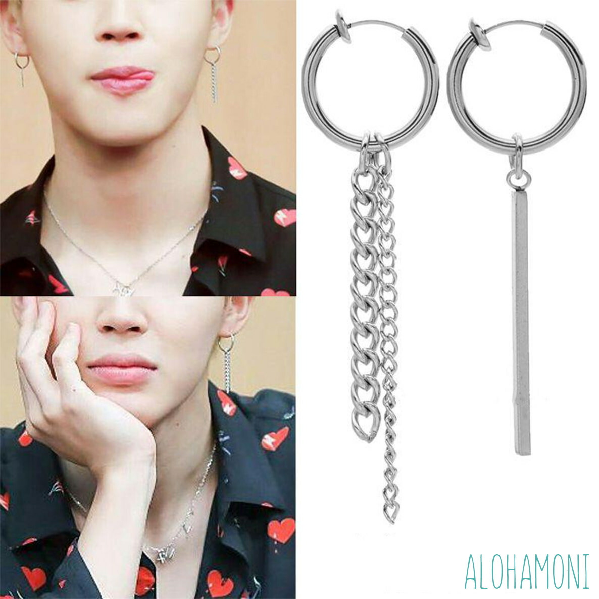 楽天市場】BTS 防弾少年団 ジミン 着用モデル フープ ピアス