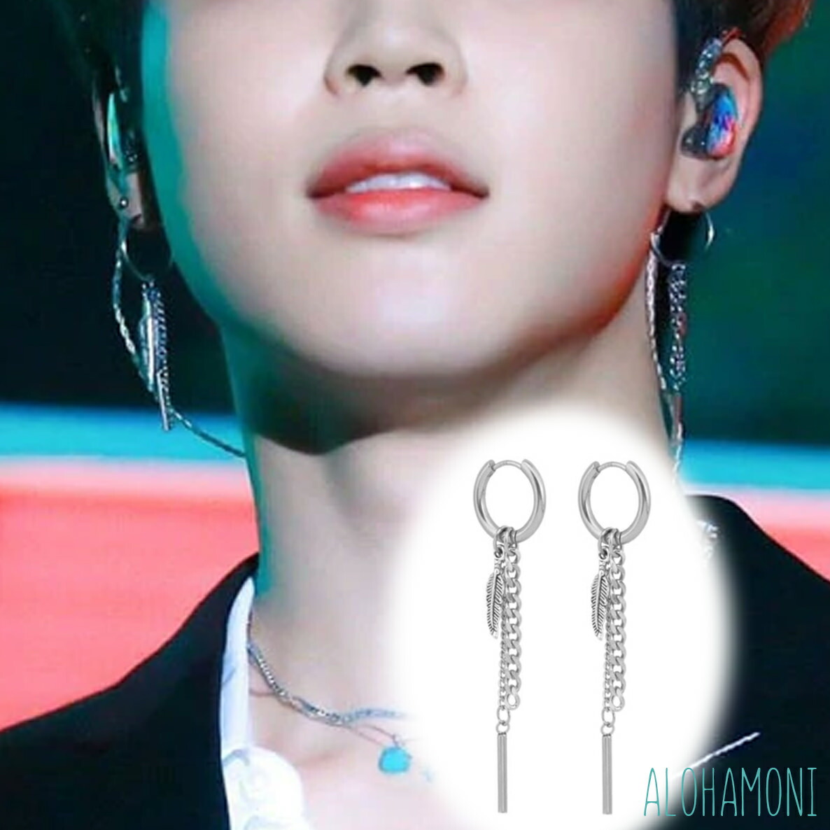 楽天市場】BTS 防弾少年団 ジミン 着用モデル フープピアス 3連