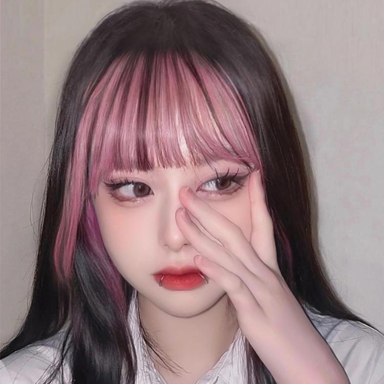 楽天市場】ウィッグ ポイントウィッグ ダンス 前髪 ウィッグ コスプレ