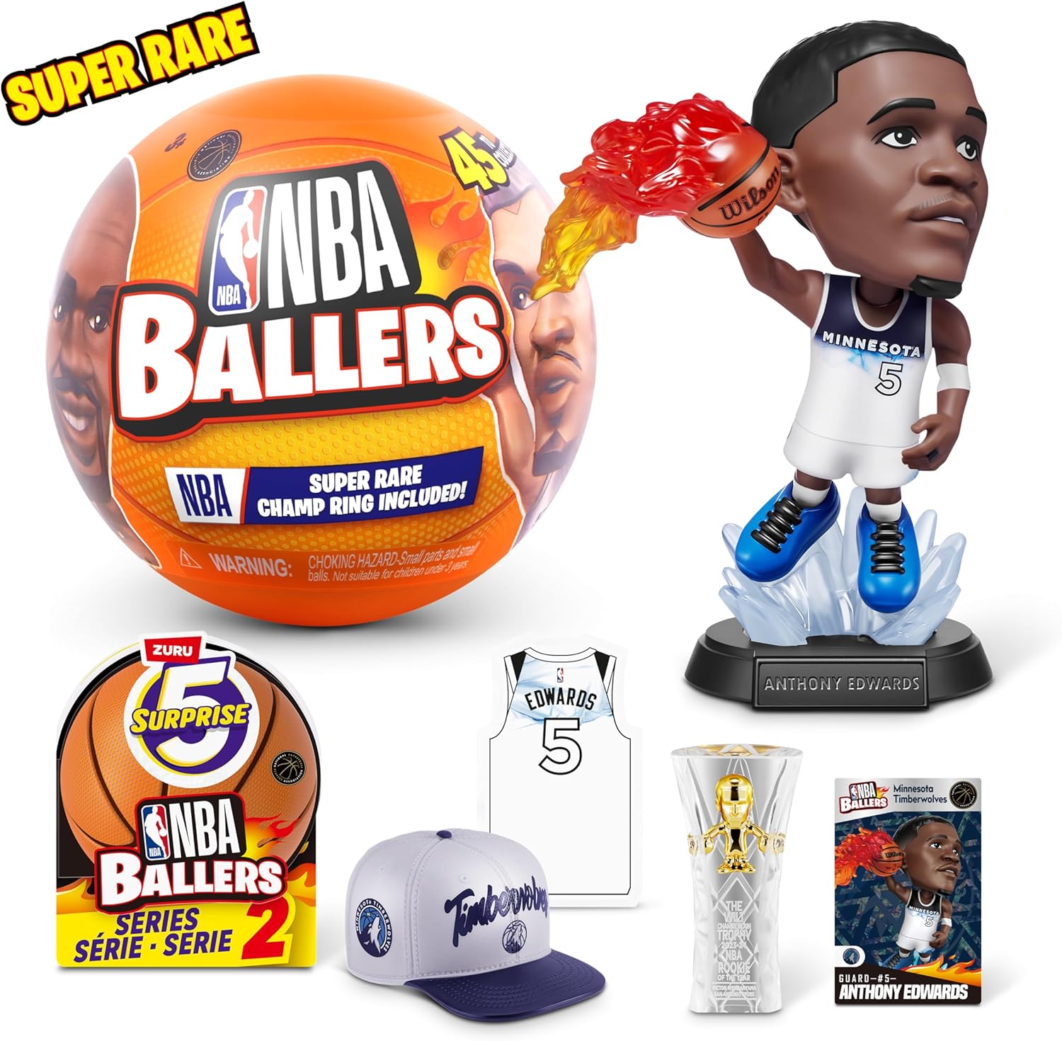 楽天市場】ZURU 5 Surprise NBA Ballersシリーズ2 NBAライセンス商品
