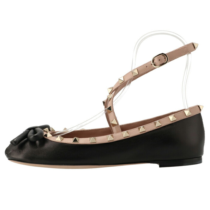 ヴァレンティノガラヴァーニ スタッズ バレエシューズ フラット