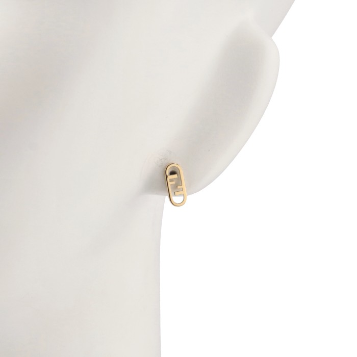 楽天市場】フェンディ FENDI ピアス FENDI O'LOCK FFロゴ スタッド