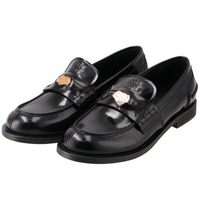 楽天市場】ミュウミュウ MIU MIU ローファー ビーフロール ブラッシュ