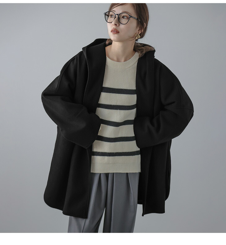 楽天市場】【60％OFFクーポン対象】【即納】フード付きポンチョ コート