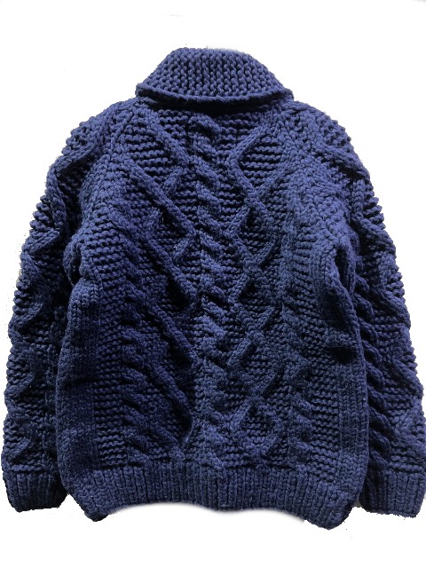 楽天市場】再入荷KANATA/カナタカウチンセーターケーブルカーデ ボタン