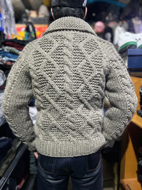 楽天市場】KANATA/カナタカウチンセーターダイアモンドケーブルジップ