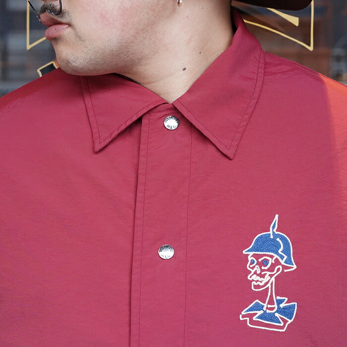 楽天市場】WEIRDO ウィアード / 「RED WRD - COACH JACKET / BURGUNDY
