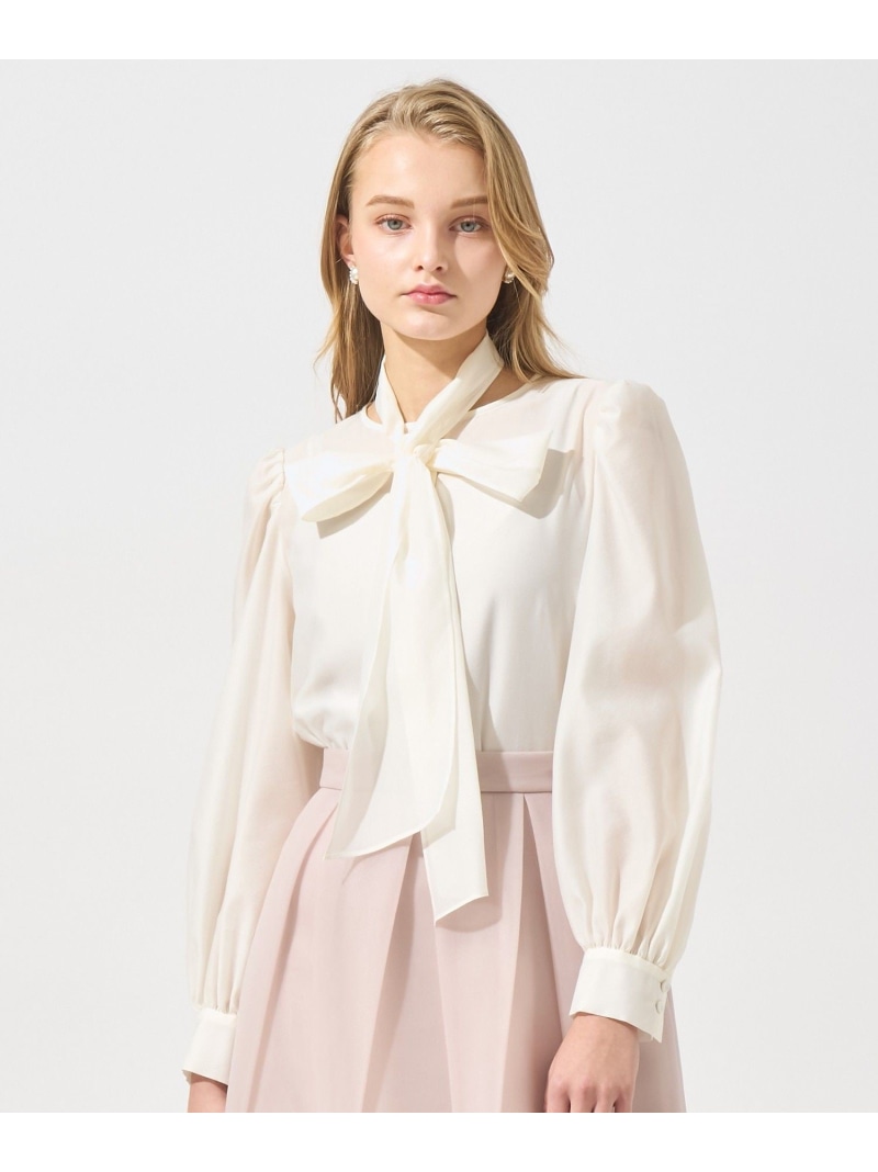 楽天市場】【Eternal Line 2025】シアーオーガンジーボウタイ ブラウス