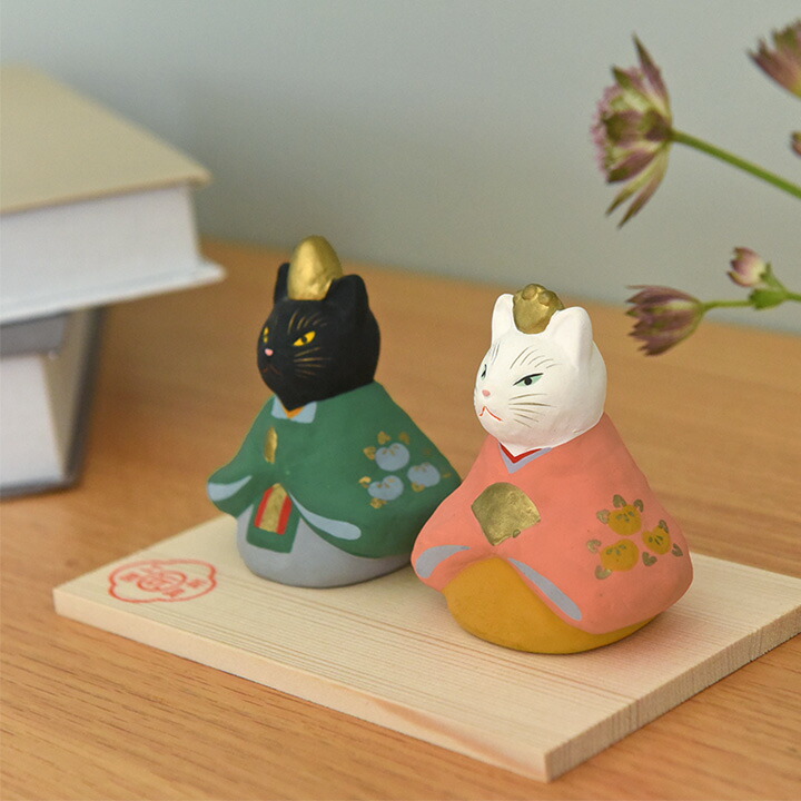 楽天市場】猫の雛飾り 玩具工房 日本製/雛人形 コンパクト おしゃれ