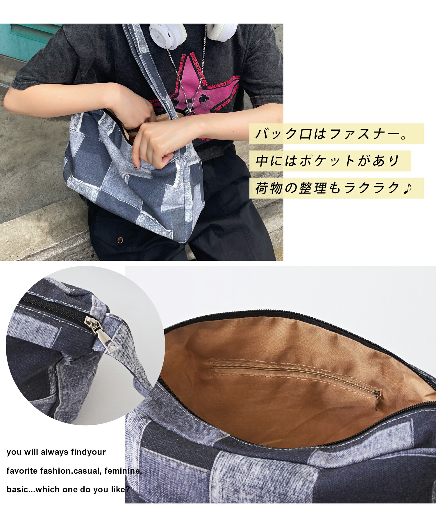 楽天市場】ショルダーバッグ / evo. (エボ) WEB限定 デニムパッチ