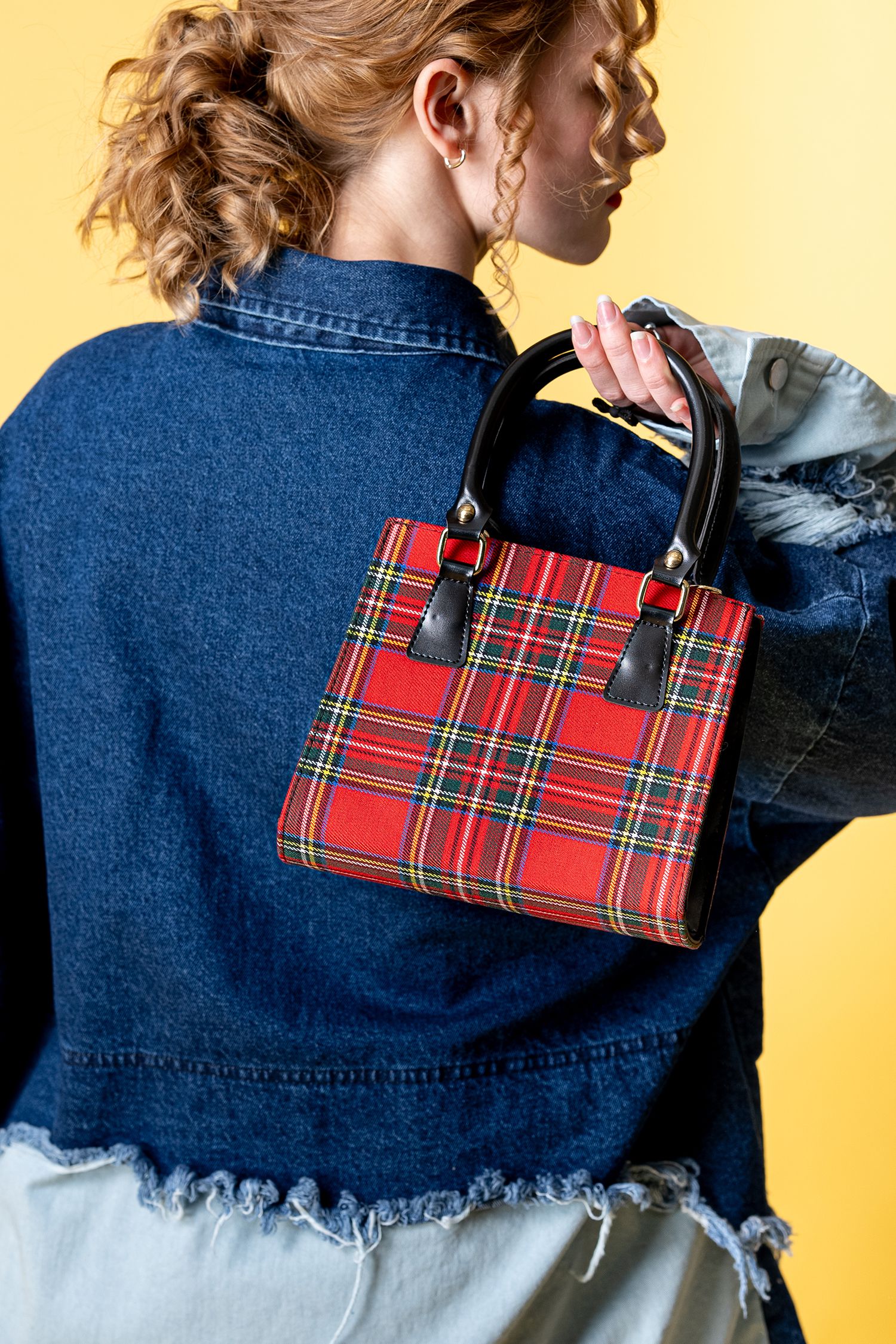 楽天市場】an meets zakka タータンチェック柄2WAYショルダーミニ