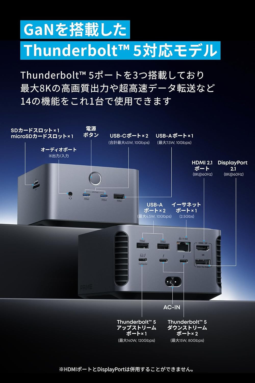 楽天市場】Anker Prime ドッキングステーション (14-in1, 8K