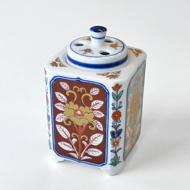 楽天市場】【日本香堂】四方木甲草花 有田焼【有田焼】【香炉】【九州