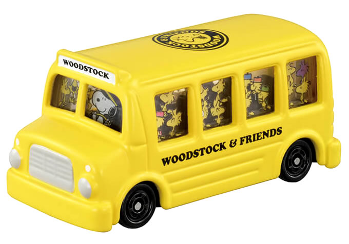 スヌーピータウン限定トミカ22 ウッドストックバスミニカー