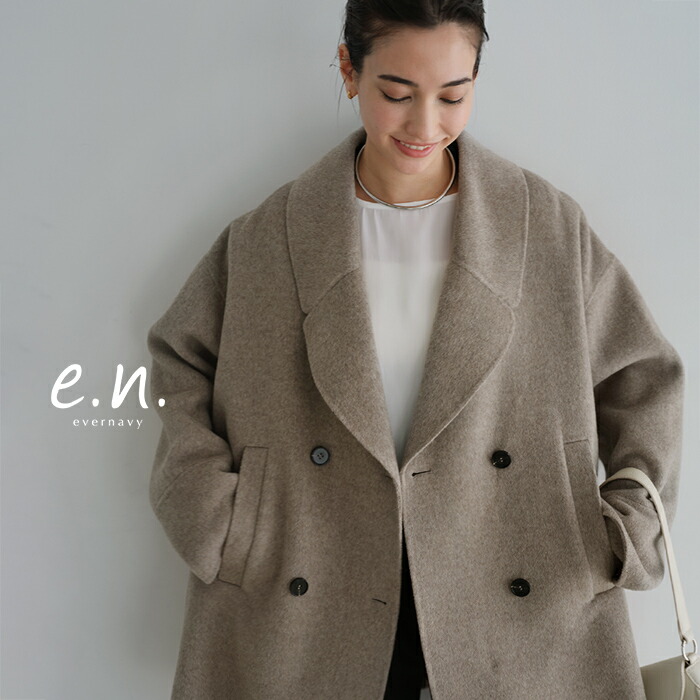 楽天市場】evernavy エバーネイビー リバー ピーコート レディース