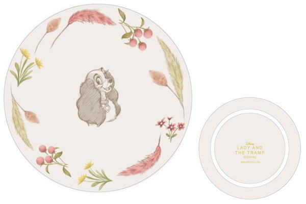 楽天市場】ディズニーキャラクター フラワーレリーフプレートレディ