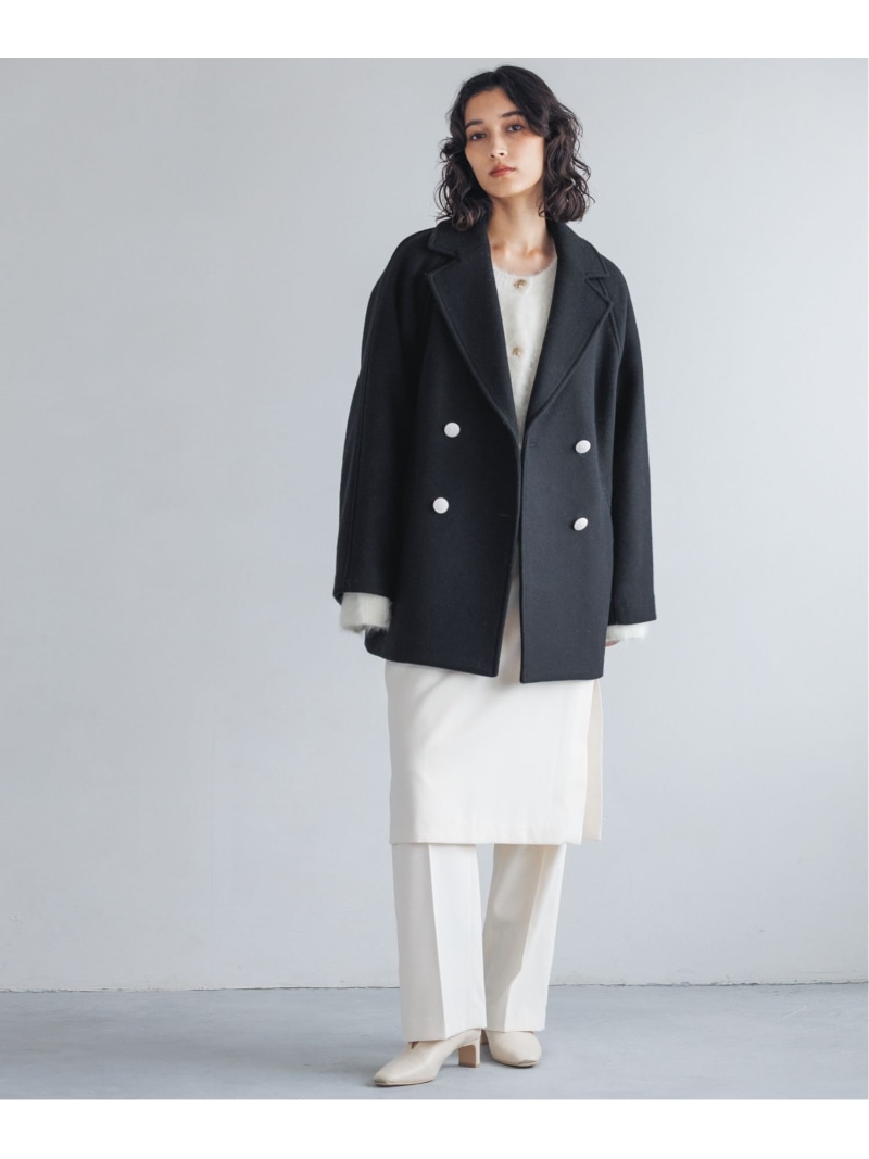 楽天市場】【SALE／21%OFF】スーパー100メルトンジャケットコート A