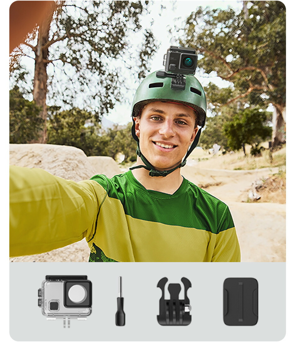 楽天市場】アクションカメラ 5K 水中カメラ タッチパネル式 40m防水