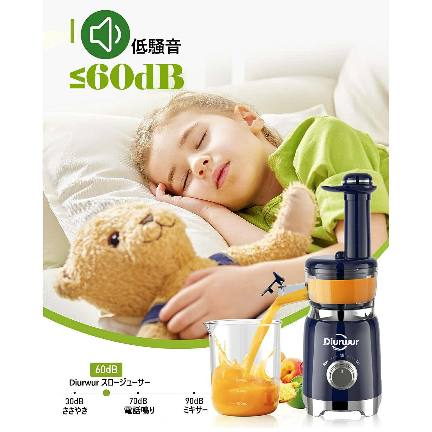 楽天市場】【期間限定、ポイント12倍！】スロージューサー 低速回転