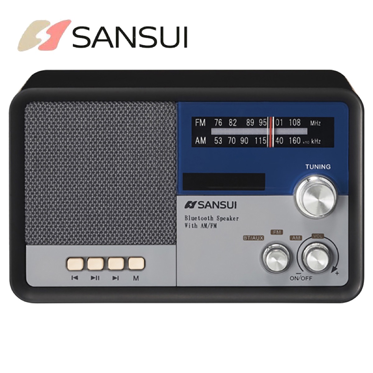楽天市場】SANSUI サンスイ MSR-1 BK AM FM ラジオ スピーカー