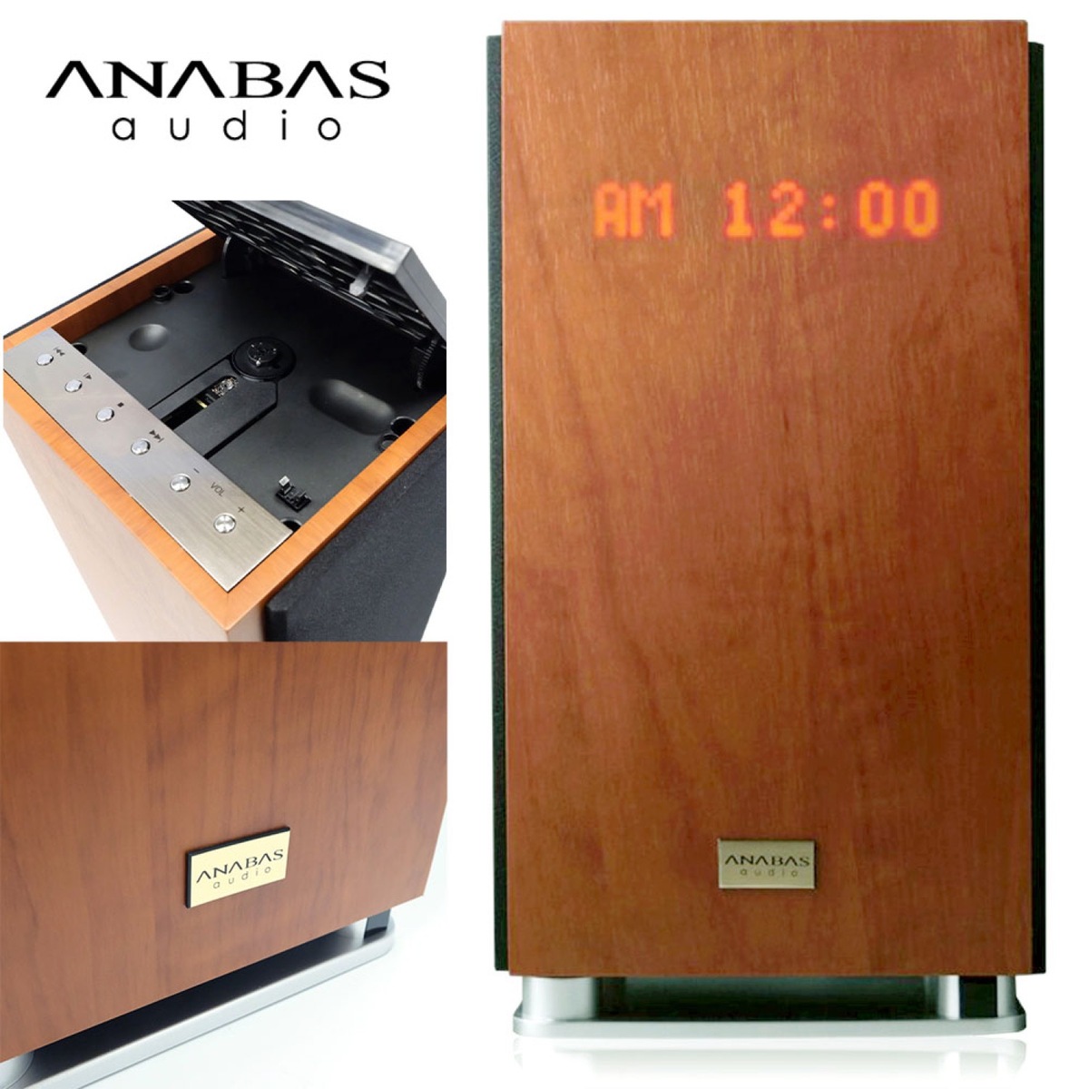 楽天市場】ANABAS AA-001 CDクロックラジオシステム 時計 透過表示 CD