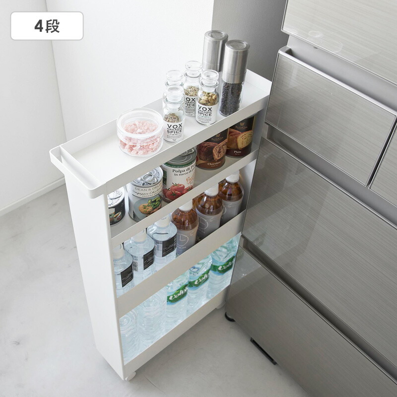 楽天市場】＼楽天1位獲得！／ キャスター付きスリムワゴン 3段 4段