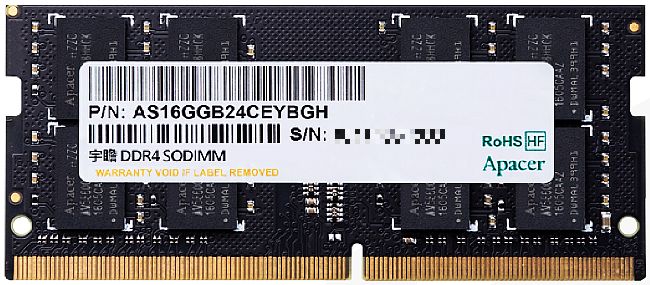 Apacer DDR4 3200 CL22 32GB (16GBx2) ノート用 Apacer DDR4 3200 CL22