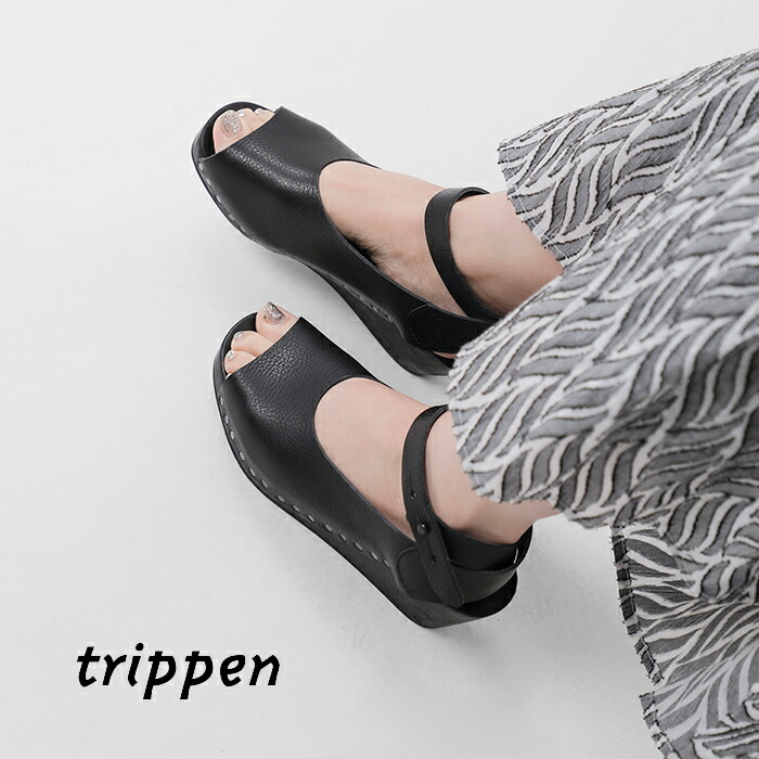 楽天市場】trippen トリッペン アンクルベルト ウッド ウェッジソール