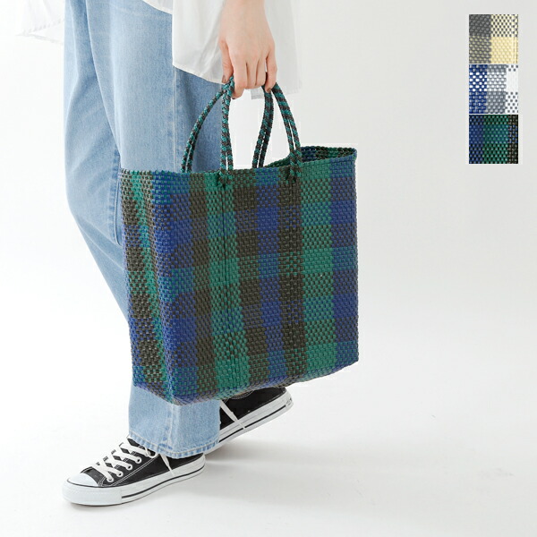 楽天市場】Letra レトラ メルカドバッグ M “CHECK” check-m レディース