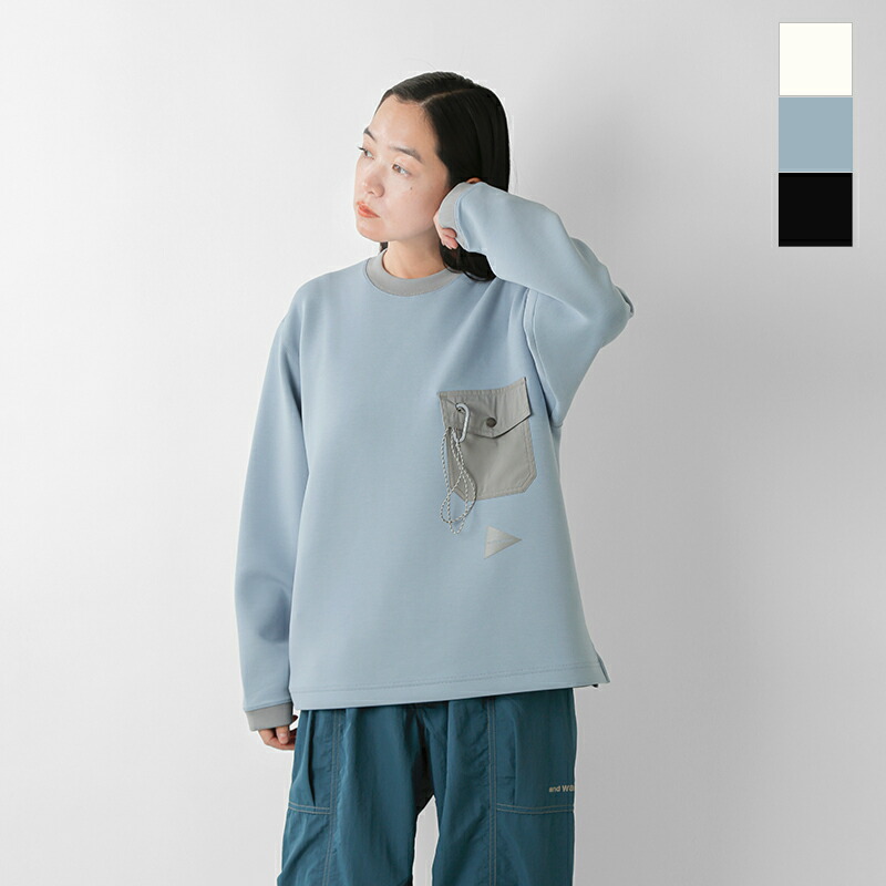 楽天市場】and wander アンドワンダー エアリー ウォーム プルオーバー