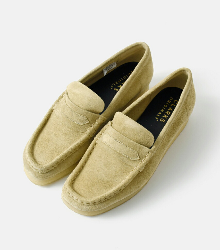 楽天市場】clarks クラークス スエード ワラビー ローファー wallabee
