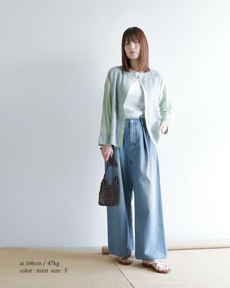 楽天市場】ne Quittez pas ヌキテパ コットン ボイル ラクナウ 刺繍