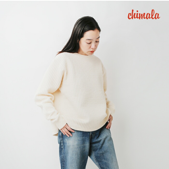 楽天市場】chimala チマラ ブリスター キルト クルーネック プル
