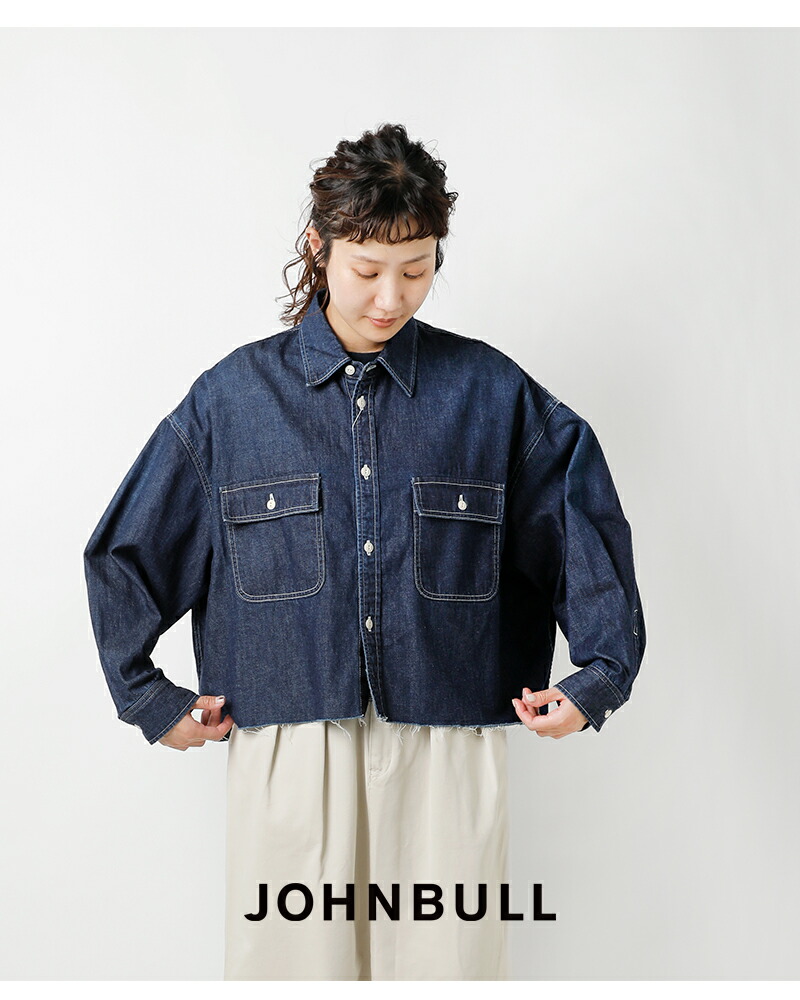 楽天市場】Johnbull ジョンブル デニム クロップド シャツ jl244s01