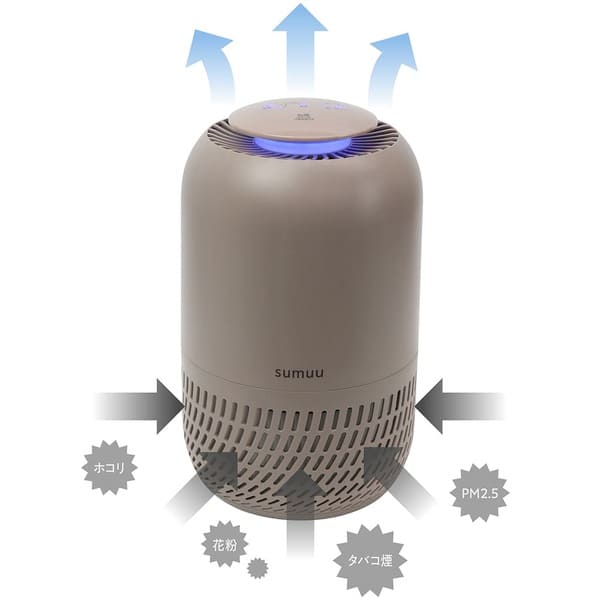 楽天市場】sumuu (スムウ) 高機能空気清浄機 ウキレ モスグレー