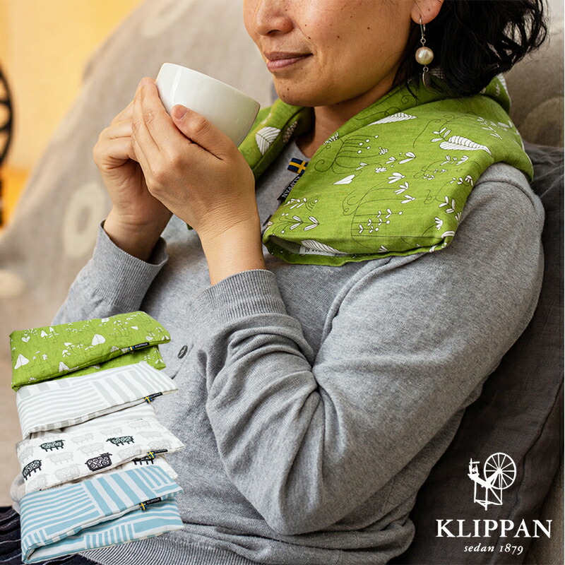 楽天市場】1~7営業日出荷 KLIPPAN 麦の温冷ネックピロー【送料無料