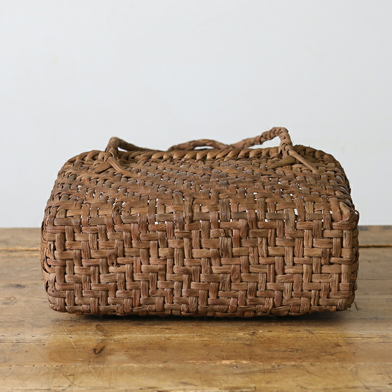 楽天市場】山葡萄かごバッグ 細網代（大）肩掛け 横長 YB-130 日本製