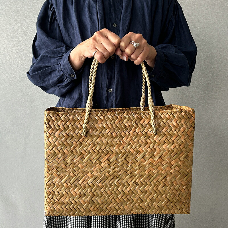 水草(カチュー)ピクニックバッグ トートバッグ Lサイズ 楽天市場