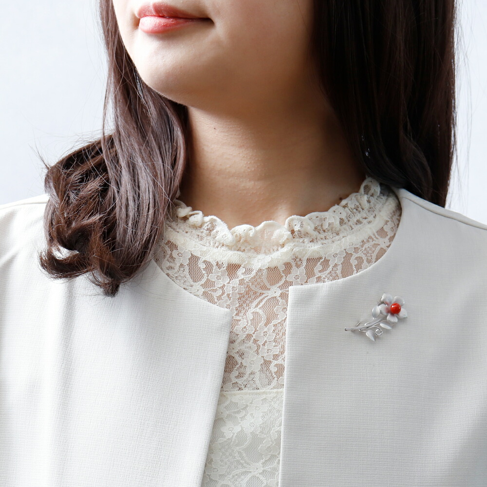 ブローチ◇珊瑚 / シルバー◇金工 コーラル サンゴ batch_br-913-01.jpg