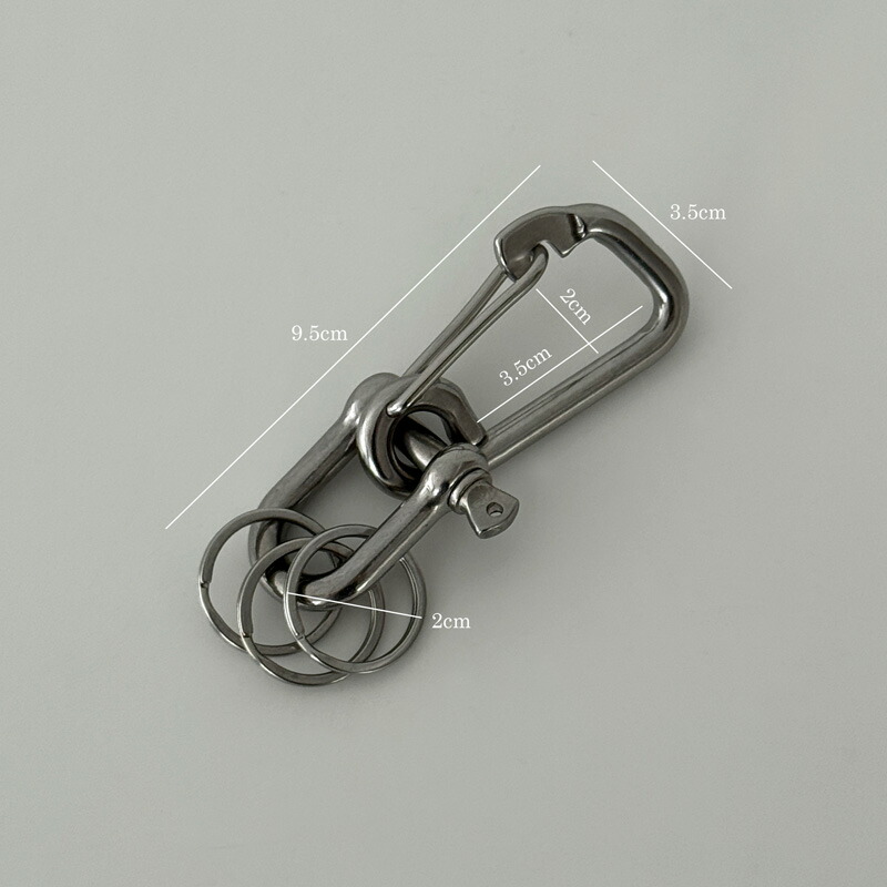 楽天市場】ステンレス製 スナップフック × ストレートシャックル