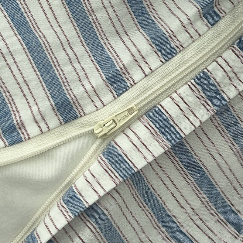 楽天市場】white×blue クラスターストライプ 布団カバーセット【ART OF