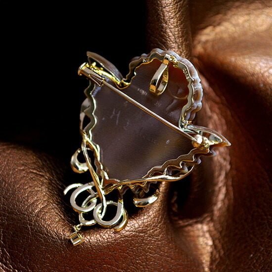 楽天市場】カメオブローチ＆ネックレス 天使 エンジェル 18金ゴールド