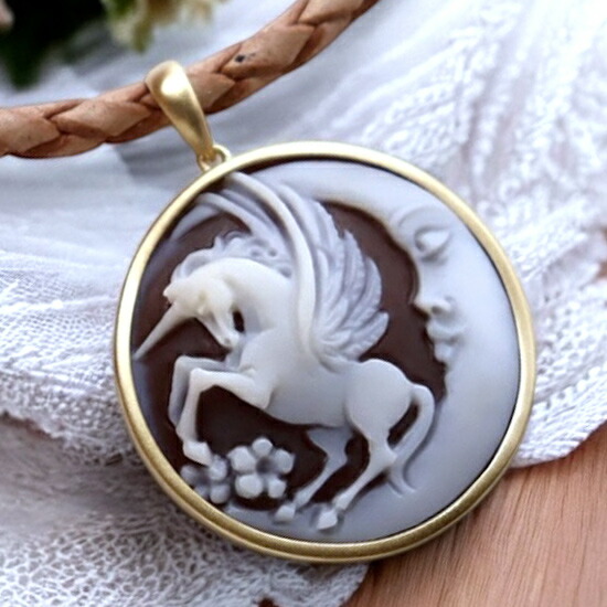 楽天市場】18金 ペンダントトップ（カメオ｜レディースジュエリー