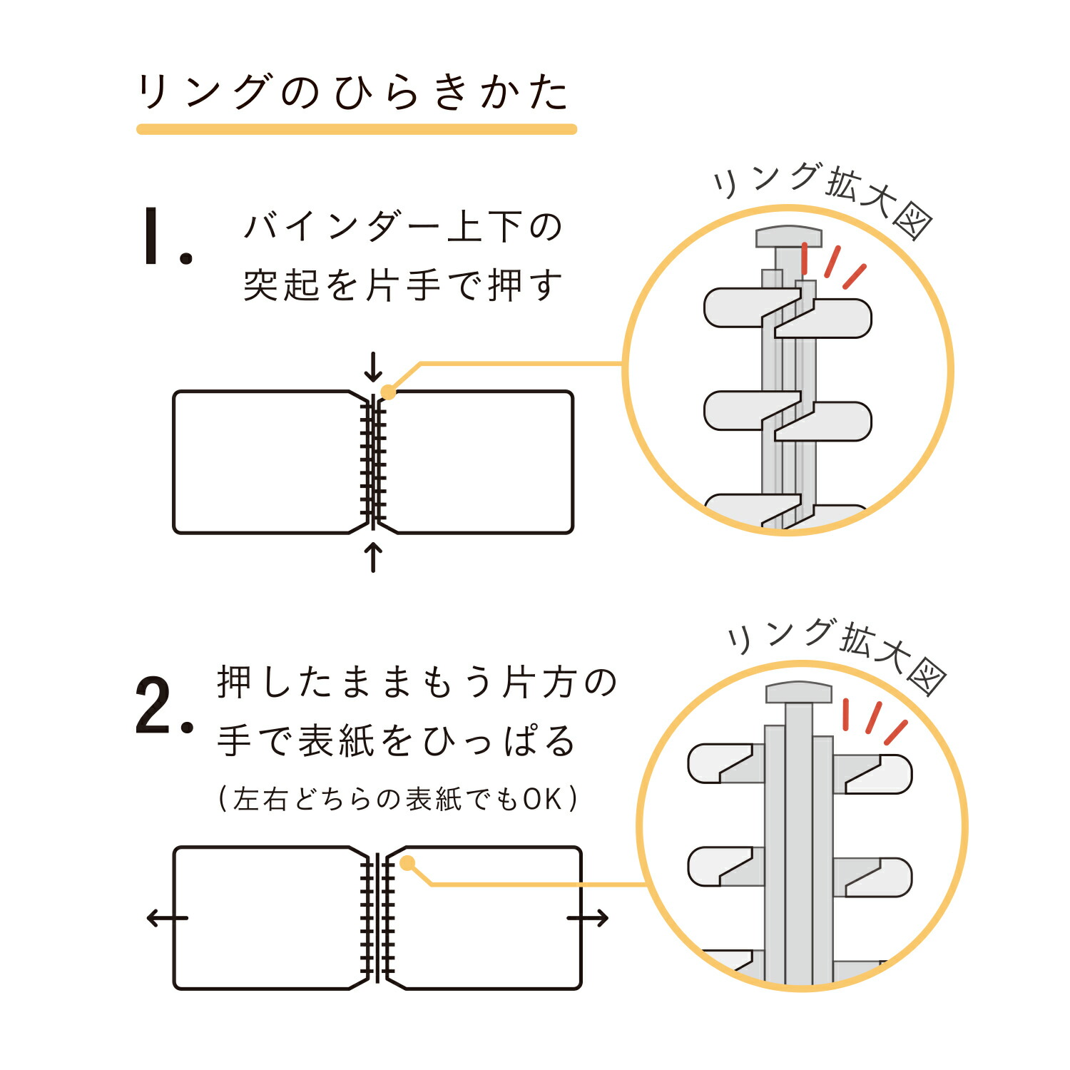 楽天市場】【公式】 【新発売】 バインダー ミニサイズ くるっとリング