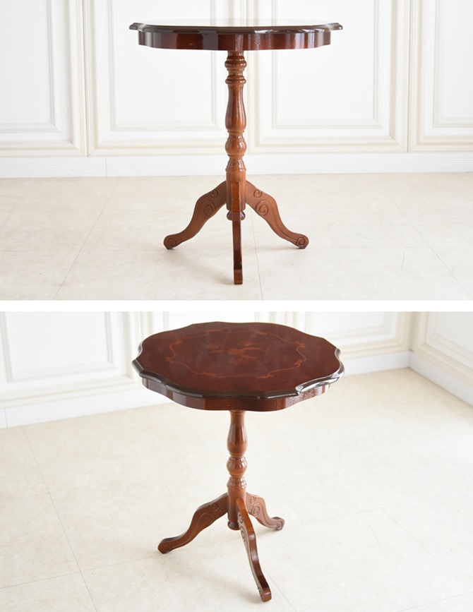 値下げイタリア製クラシカル家具 象嵌 サイドテーブル 花台 飾り台 高