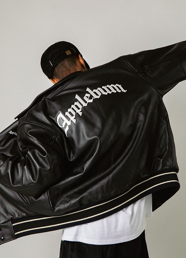 楽天市場】APPLEBUM アップルバム All Leather Stadium Jacket メンズ